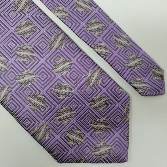 ROBERT TALBOTT BEST OF CLASS SILK TIE PURPLE - Picture 1 of 2